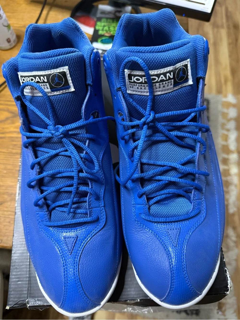 Jordan Men’s Royal Blue High-Top Basketball Shoes